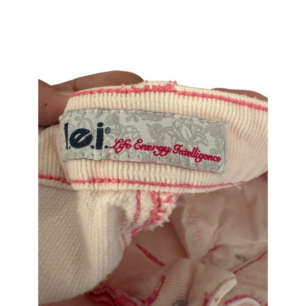 L.E.I Pink Corduroy Women's Size 16 Straight Leg Pants Y2K - Picture 7 of 12